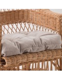 Antonin wicker armchair without cushion