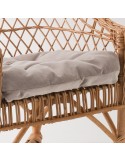 Antonin wicker armchair without cushion