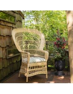 Antonin wicker armchair without cushion 2