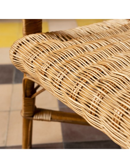 Daddy wicker armchair - detail of seat