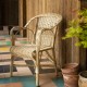 Daddy wicker armchair with white willow