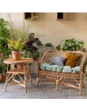 Antonin wicker sofa with Melina willow table