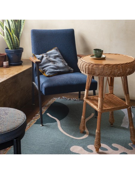 Laszlo wicker table round Laszlo wicker table round