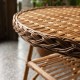 Mélina willow table with wicker woven top