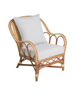 Bagatelle high-back rattan armchair