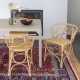 Fauteuil de table en rotin Gingko Horizon ambiance avec fauteuil en rotin gingko Bulles