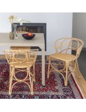 Fauteuil de table en rotin Gingko Horizon ambiance avec fauteuil en rotin gingko Bulles
