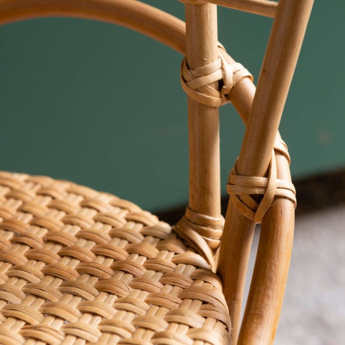 Chaise enfant en rotin Gingko Horizon zoom ligatures