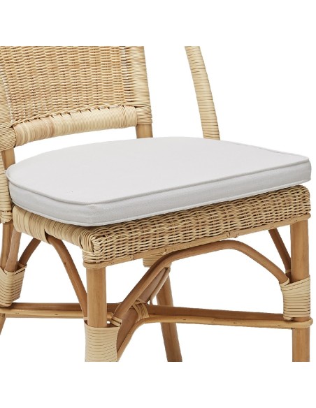 Détail coussin gris pour chaise Albertine & Guinguette