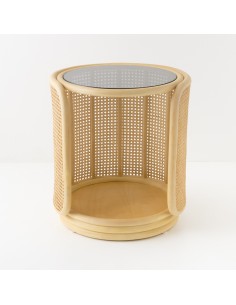 Table basse ronde/chevet TAMBOURIN 2
