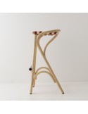 Tabouret de bar rotin VIRAGE vu de côté