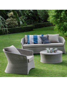 Table basse jardin galet Biblos diam.80 2
