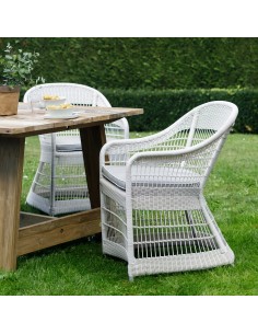 Zenith outdoor armchair in Galet resin 2