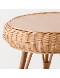 Laszlo round willow table medium size