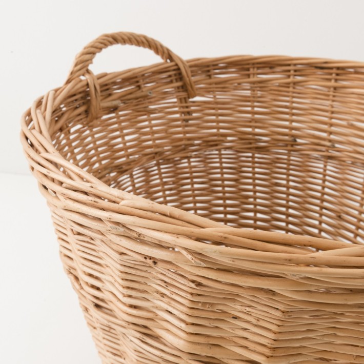 Marcel low-backed rattan armchair