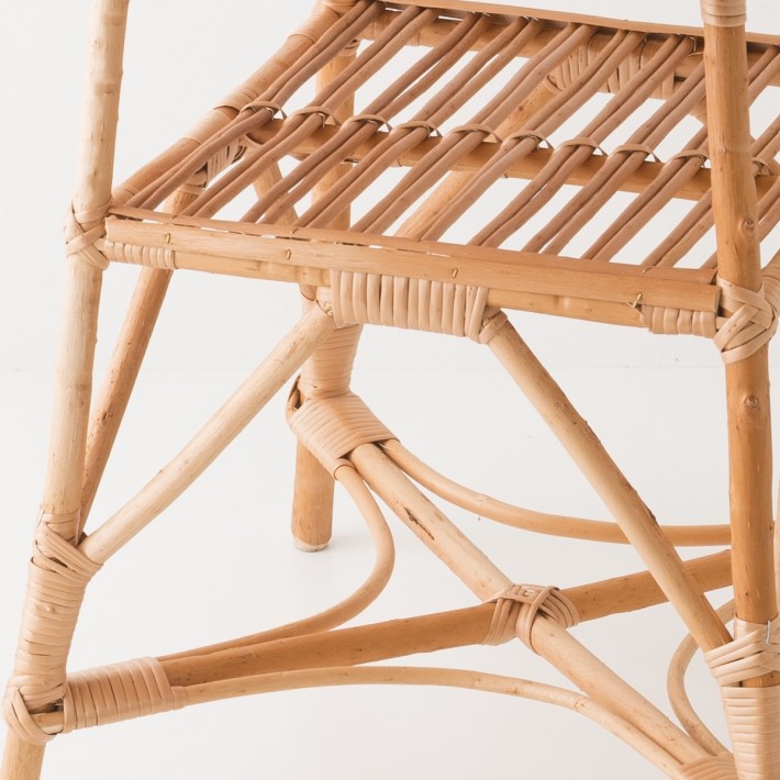 Table osier Honorine détail pieds