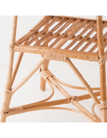 Honorine wicker table - glass diameter 60 Honorine wicker table - glass diameter 60