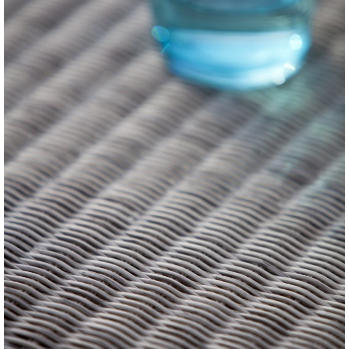 Némo outdoor armchair with Galet coloured resin