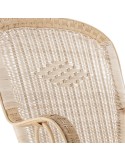 Marcel high-backed rattan armchair