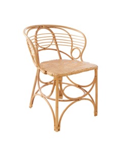 rattan dining armchair Gingko Bulles