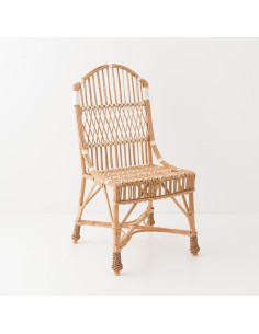 Marcel low-backed rattan armchair