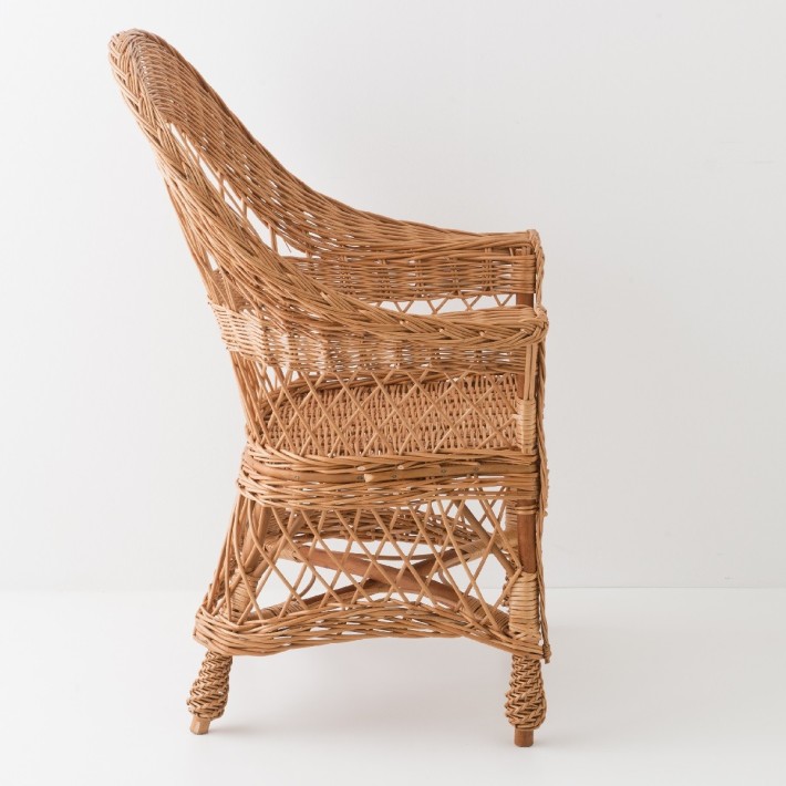 Firmin openwork willow armchair