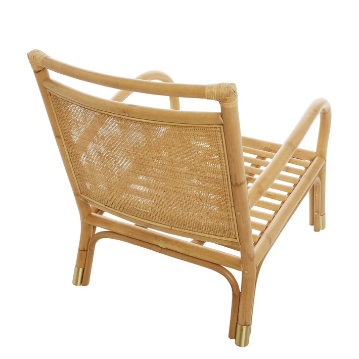 Fauteuil rotin et dossier en cannage Riviera