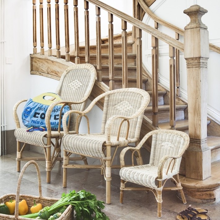 Fauteuil rotin tressé pour toute la famille Marcel