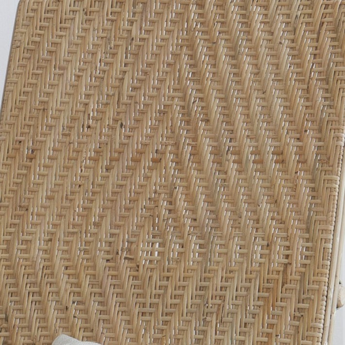 Zoom weaving vintage rattan chaise longue large natural mother