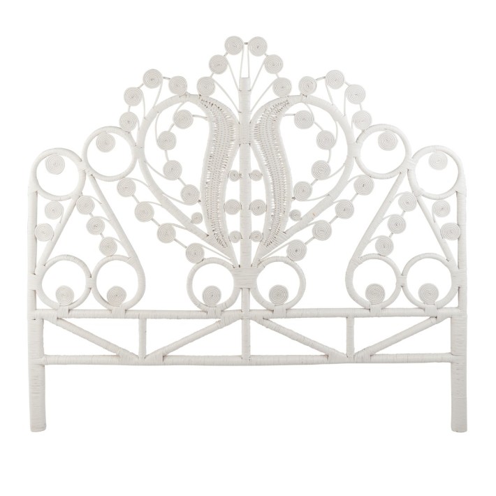 Rattan headboard Maharadja lacquered