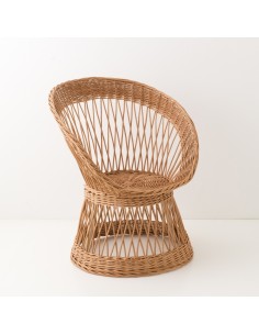 Bianka wicker armchair without cushion