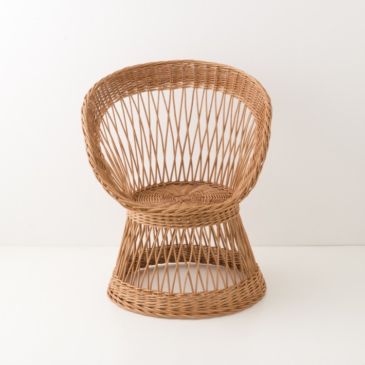 Bianka wicker armchair without cushion