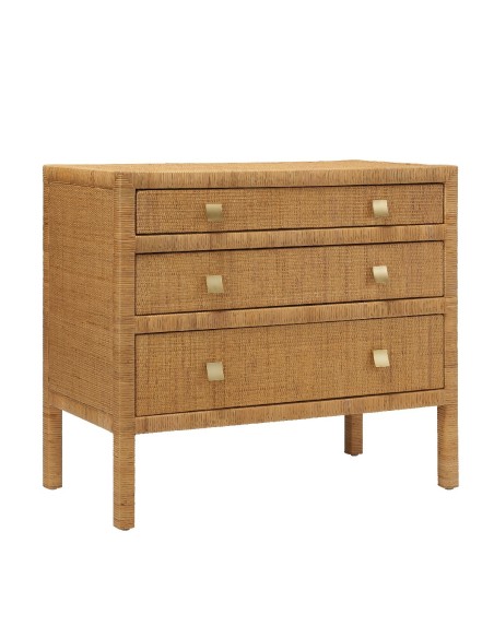 Commode cannage rotin 3 tiroirs Saigon