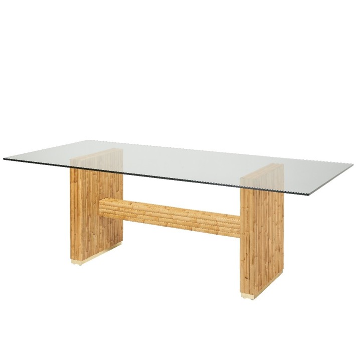 Table rectangulaire en rotin Riviera