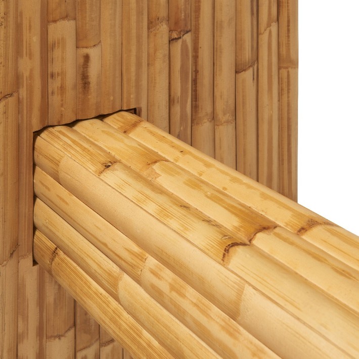 Pied de table rotin Riviera détail