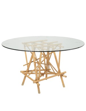 Rattan round dining table Riviera
