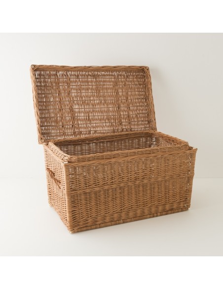 malle en osier 80 cm ouverte malle en osier 80 cm ouverte