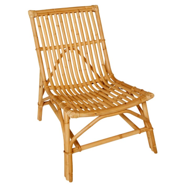 Vintage rattan armchair Davis
