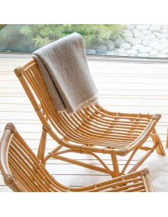 Vintage rattan armchair Davis 2