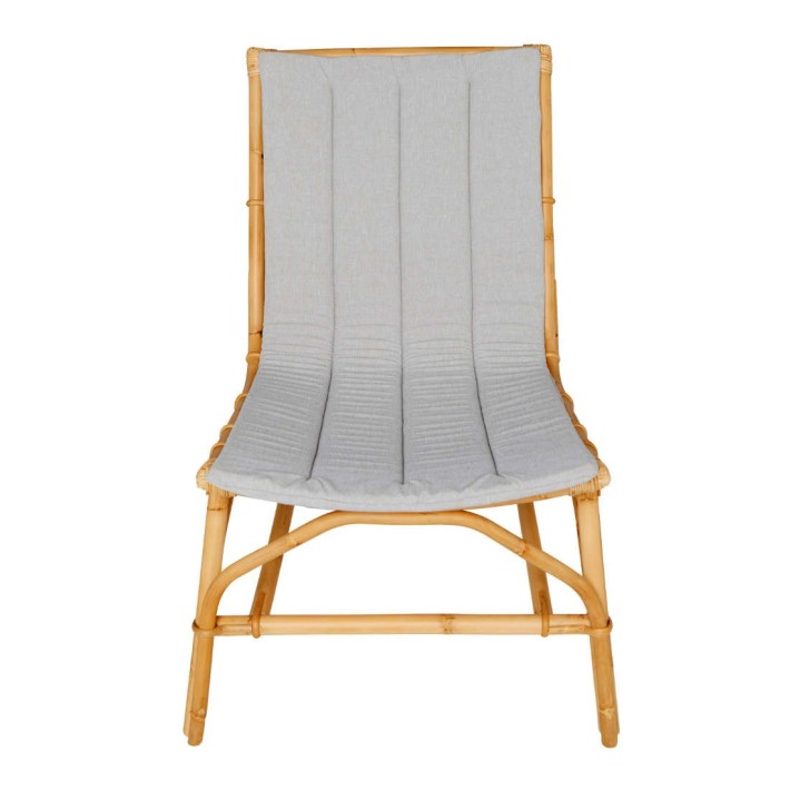 Coussin pour fauteuil en rotin vintage DAVID vue de face