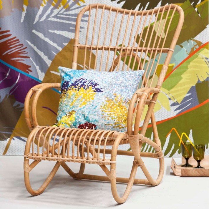 Rattan armchair Marlene - without cushion