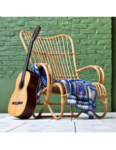 Marlène high-back rattan armchair 2