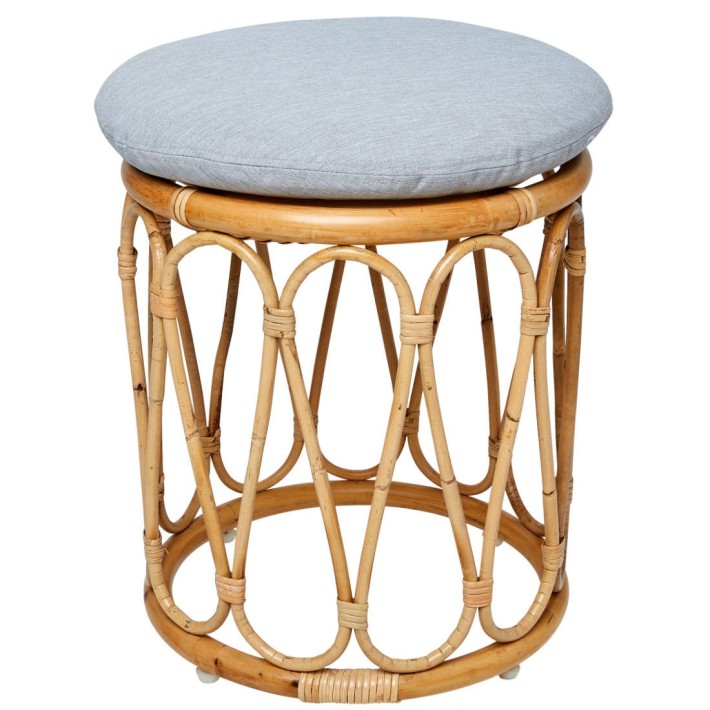Coussin pour pouf en rotin Tambour