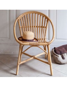 Vintage rattan armchair Bruno 2