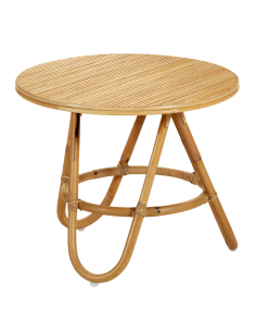 Table basse rotin Diabolo petit modèle plateau rotin