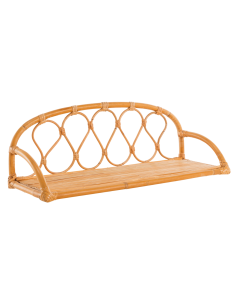 Vintage rattan wall shelf Lily