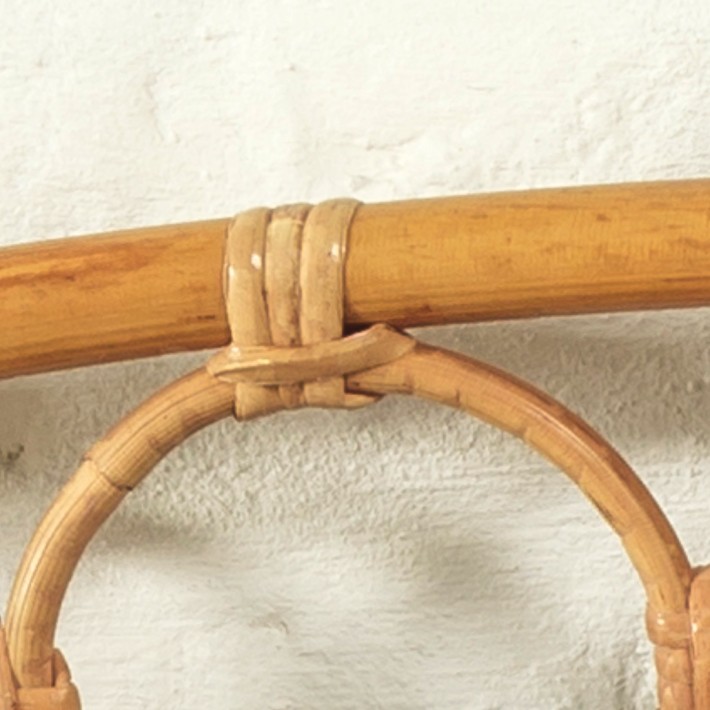 Vintage rattan wall shelf Lily