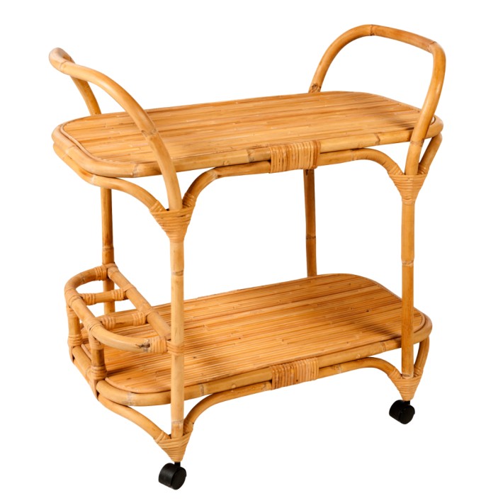Maggie Vintage rattan trolley