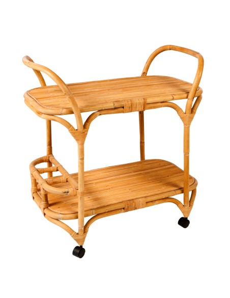 Maggie Vintage rattan trolley