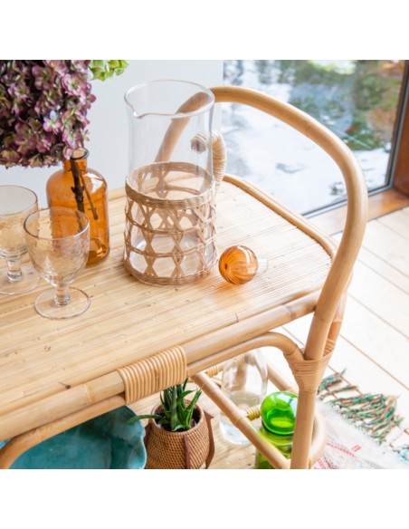 Maggie Vintage rattan trolley